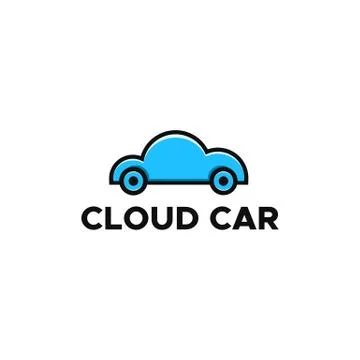 Cloud car logo vector Illustrazione stock