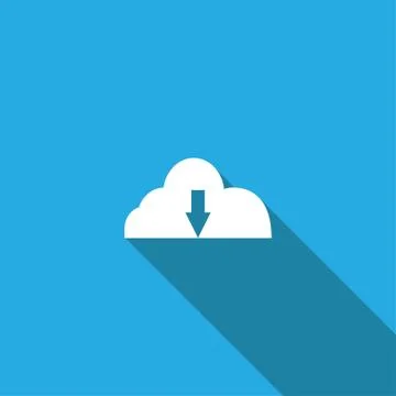 Cloud up Card icon on white background , Vector. 스톡 일러스트