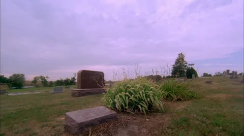 Cloud Cemetary Time Lapse Stock Footage 26058198
