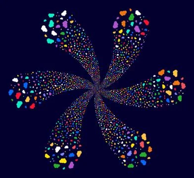 Cloud Centrifugal Stream 스톡 일러스트