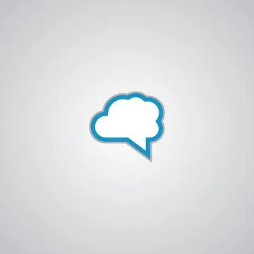 Cloud Chat Logo Inspiration Template. Perfect to use for Technology Company Stock Illustration