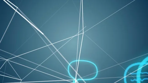 Cloud chat network connected, local area network, network communication Stock Footage 107101213