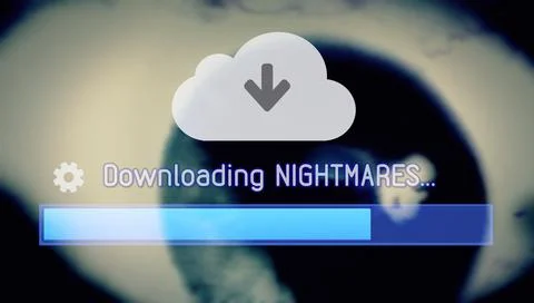 Cloud cipher download nightmares Stock Illustration
