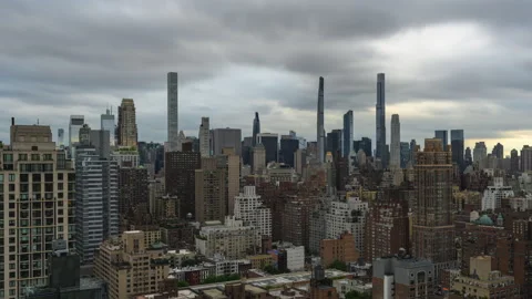 Cloud Cityscape Two of Three Stock Footage 243474957