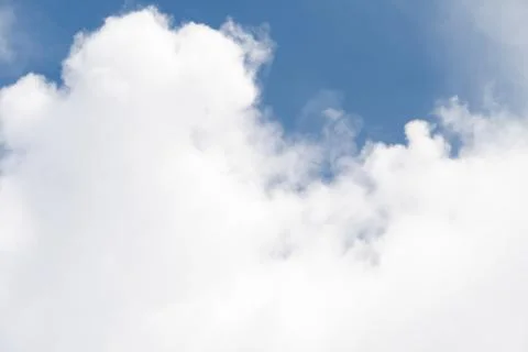 Cloud in the clear sky on shiny day Foto stock