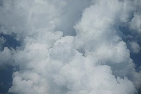 Cloud closeup view from airplane. Foto stock