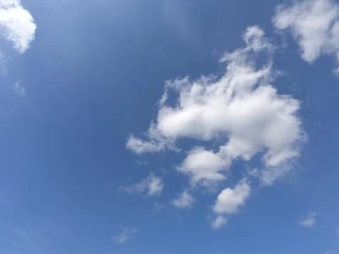 Cloud, Cloud in Blue Sky, Deep Blue Sky with Cloud , White Fluffy Cloud Stock Photos