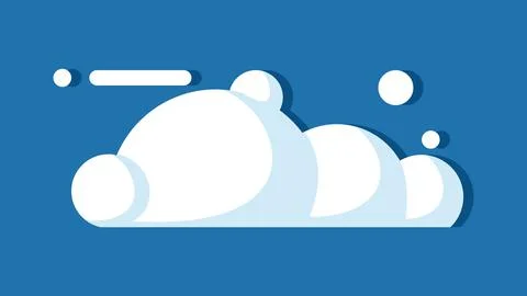 Cloud. Cloud icon isolated on background. vector illustration Illustrazione stock