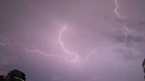 Cloud to cloud lightning Stock Footage 116717217