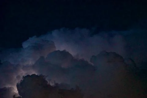 Cloud to Cloud Lightning 写真素材