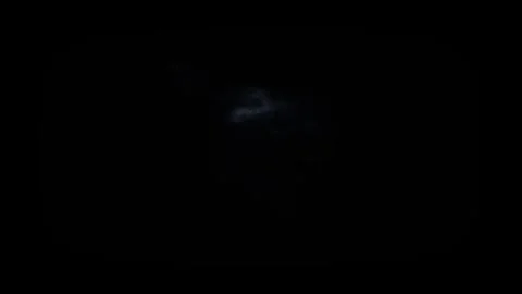 Cloud to Cloud Lightning Thunderstorm Flash Compositing Element Against Black Stock Footage 339695214