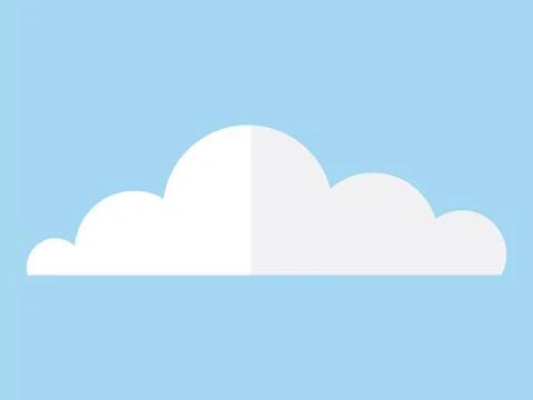 Cloud. Clouds high up in sky create picturesque backdrop for changing seasons Stock Illustration