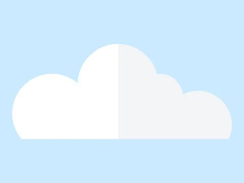 Cloud. A cloudscape masterpiece emerges, with fluffy clouds arranged in nat.. Stock Illustration