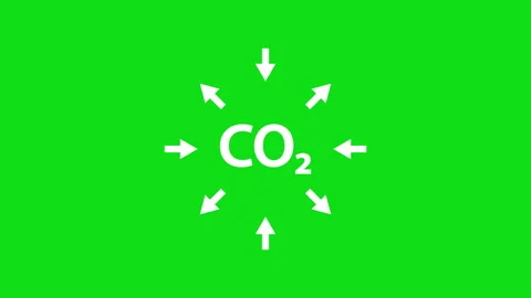 Cloud of CO2, carbon emission, pollution reduction icon. Ecology environmen.. Stock Footage 340112163