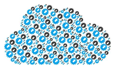 Cloud Collage of Integration Icons イラスト素材