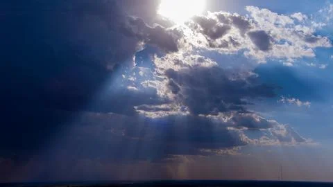 Cloud Color in Oklahoma Fotos Stock