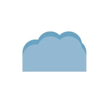 Cloud color web icon illustration Stock Illustration