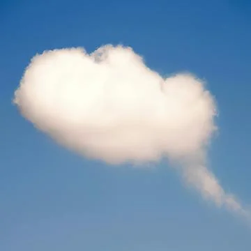 Cloud with comic bubble shape Stock Photos