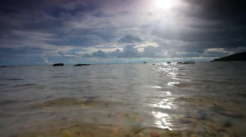 Cloud coming on the beach in Koh Samui Stock-Footage 41531094