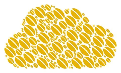 Cloud Composition of Wheat Seed Icons Ilustração Stock