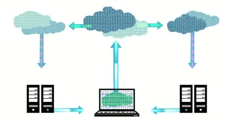 Cloud Computer Data Storage Stock Footage 10816843