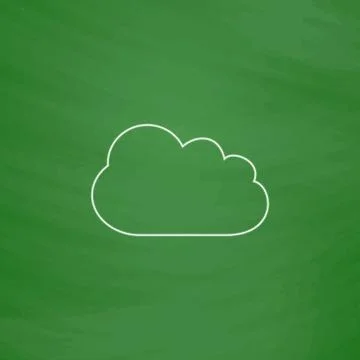 Cloud computer symbol Illustrazione stock