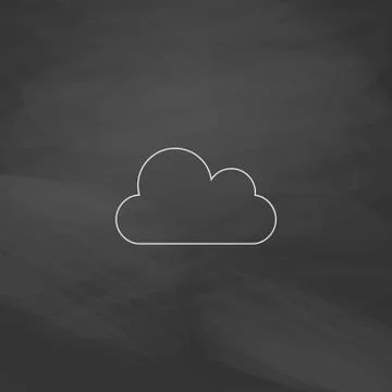 Cloud computer symbol Stock Illustration