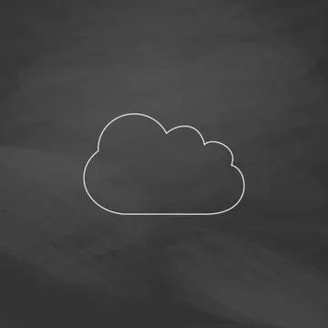 Cloud computer symbol Illustrazione stock