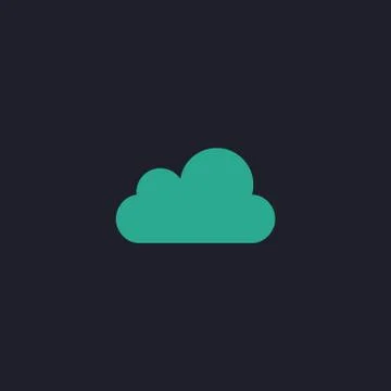 Cloud computer symbol 스톡 일러스트