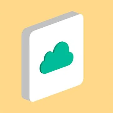 Cloud computer symbol for your business project Stock Illustration