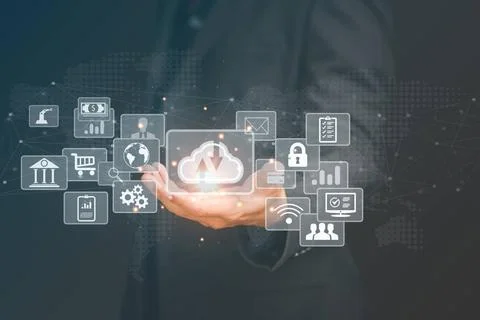 Cloud Computer technology.Internet of things Cloud Computer technology.Int... Stock Photos