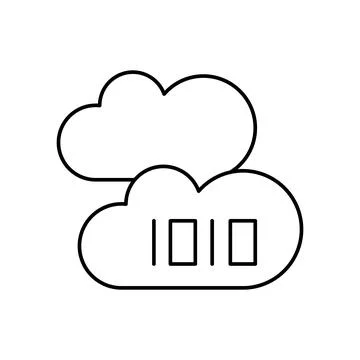 Cloud computing, 1010 icon. Simple line, outline vector elements of commerce Stock Illustration