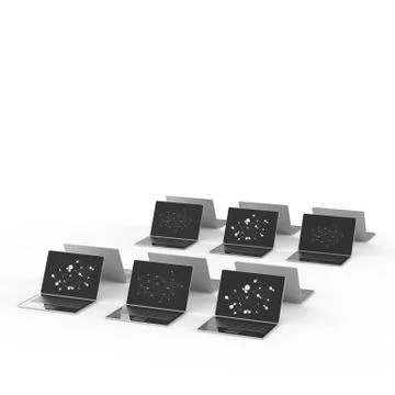 Cloud computing 3d sign on laptop computer as concept 스톡 일러스트