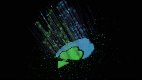 Cloud Computing abstract 3D rendering and 3d illustration Stock Footage 136408714