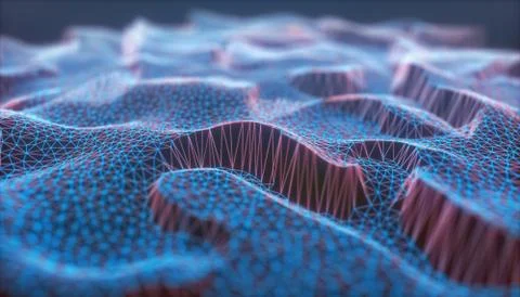 Cloud Computing Abstract Background Network Connection Stock Illustration