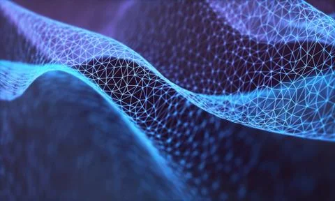 Cloud Computing Abstract Background Network Connection Stock Illustration