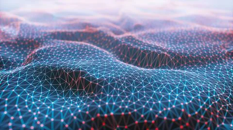 Cloud Computing Abstract Background Network Connection Stock Illustration