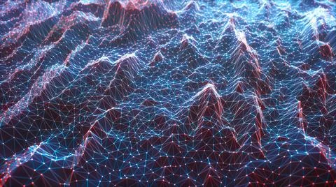 Cloud Computing Abstract Background Network Connection Stock Illustration