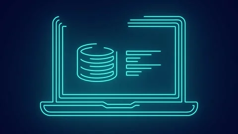 Cloud computing accessing the control panel of database servers technology Stock Footage 241163473