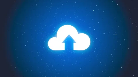 Cloud computing and Big data concept. Network connectivity of digital data and f Stock Footage 154486571