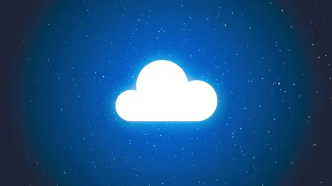 Cloud computing and Big data concept. Network connectivity of digital data and f Stock Footage 154486617