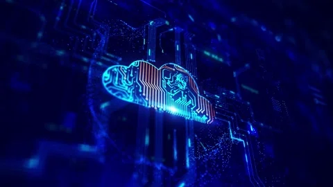 Cloud computing and Big data concept. Stock Footage 179320985