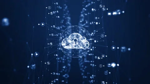 Cloud computing and Big data concept. Stock Footage 222866241