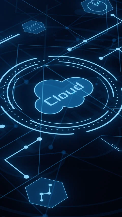 Cloud computing and corporate business Stock Footage 301685234