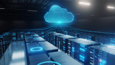 Cloud Computing and Data Center Connectivity Concept Stock Footage 292287188