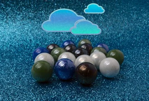 Cloud computing and data protection. Stock Photos