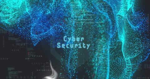 Cloud computing and data storage image over digital blue particles background 스톡 사진