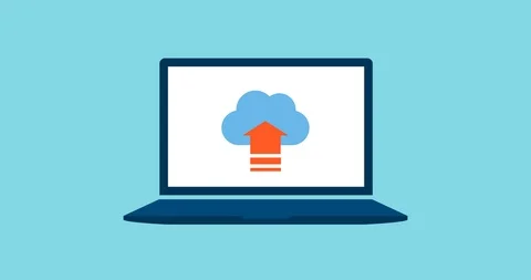 Cloud computing and data transmission Stock Footage 118091169