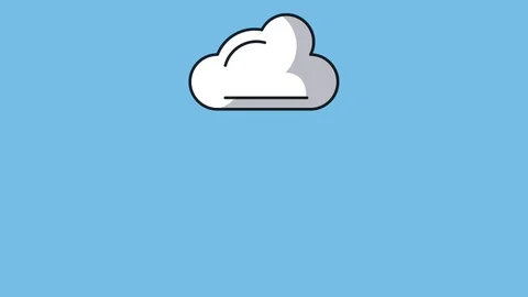 Cloud computing and electronic devices HD animation Stock Footage 88708553