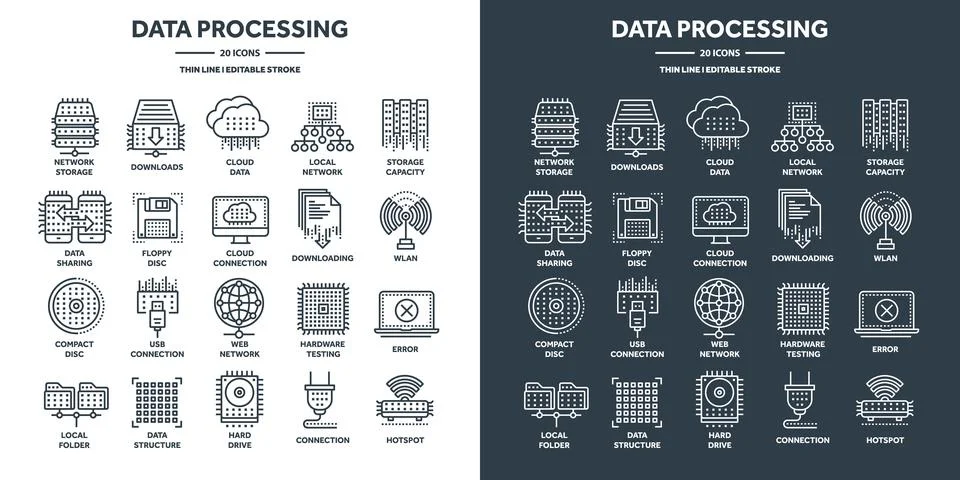 Cloud computing and internet technology, database remote access. Web hosting 스톡 일러스트